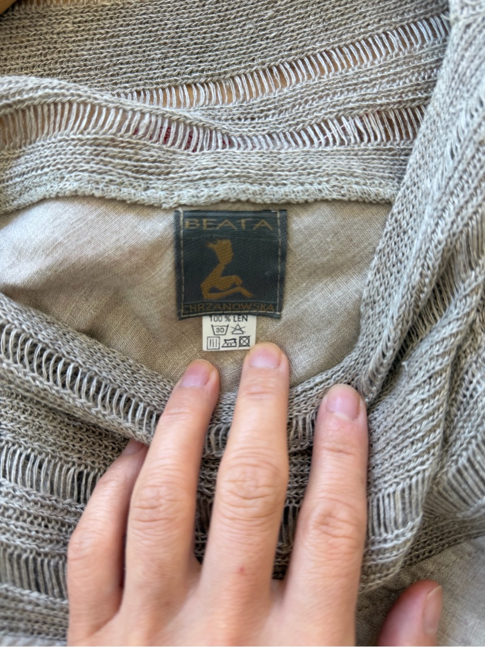 Beata Chrzanowska Artisan Linen Dress – Rare Designer Piece – 100% Linen Size S - Picture 11 of 13